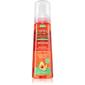Árengedmény CANTUAvocado Styling Mousse styling gél a hullámos és göndör hajra