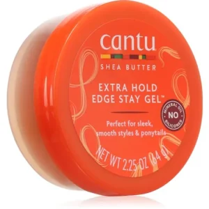 Azonnali szállítás CANTUShea Butter Extra Hold Edge fixáló gél a hullámos és göndör hajra