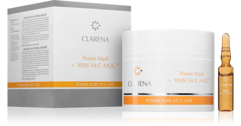 Gyors kiszállítás ClarenaPOwer Pure Vit. C Line tápláló maszk C vitamin