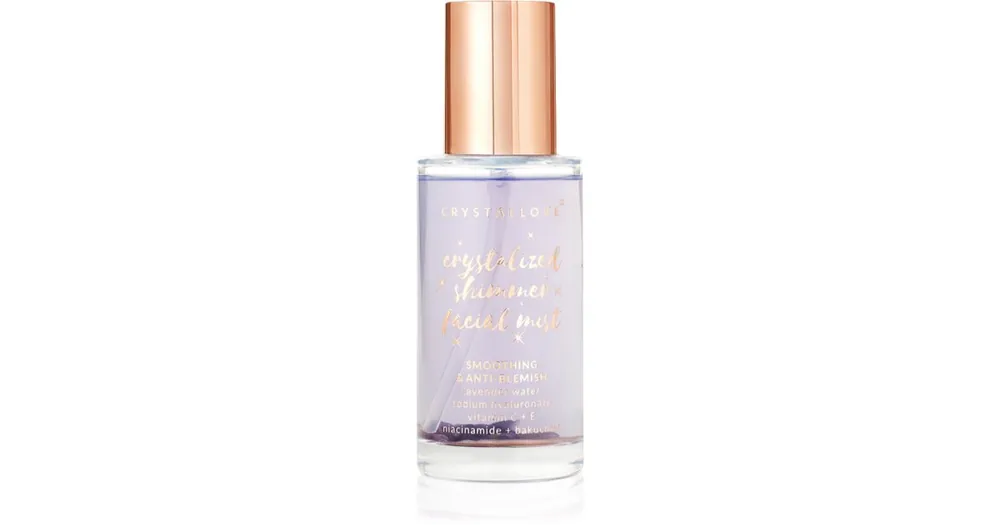 Biztonságos fizetés CrystalloveAmethyst Shimmer Facial Mist arc spray az arcbőr megnyugtatására