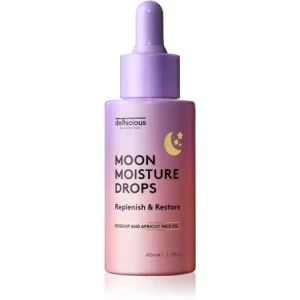 delhiciousMOON MOISTURE DROPS tápláló olajos szérum az arcbőr regenerálására és megújítására Gyors szállítás