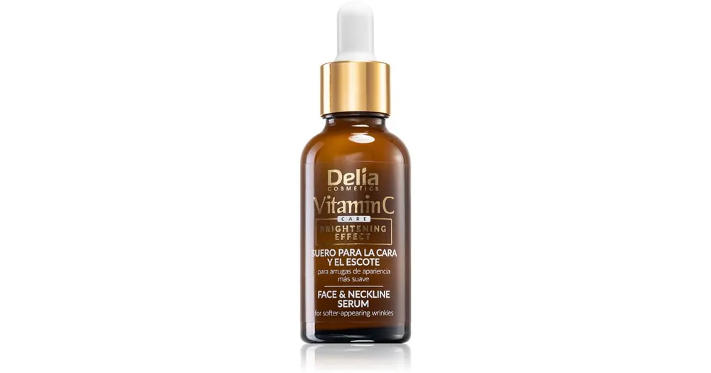 Újdonság Delia CosmeticsVitamin C bőrélénkítő szérum C-vitaminnal az arcra és a nyakra