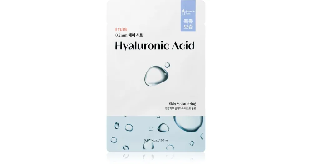 ETUDE0.2 Therapy Air Mask Hyaluronic Acid arcmaszk az intenzív hidratálásért Szuper ajánlat