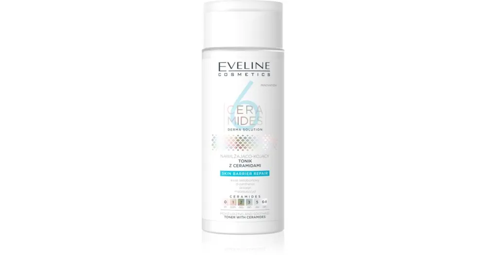 Legkelendőbb Eveline Cosmetics6 Ceramides nyugtató és hidratáló tonik ceramidokkal