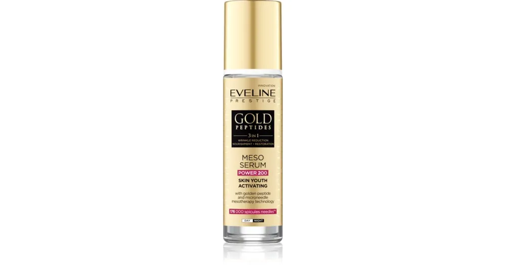 Eveline CosmeticsGold Peptides 3 in 1 aktiváló szérum a fiatalos kinézetért Legjobb ár