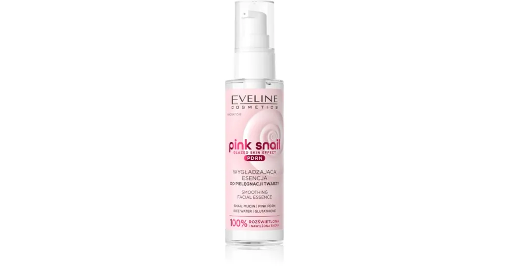 Eveline CosmeticsPink Snail Glazed Skin Effect eszencia kisimító hatással Expressz kézbesítés