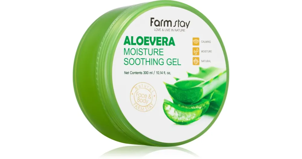 FarmstayAloe nyugtató hidratáló gél arcra, testre és hajra Expressz kézbesítés