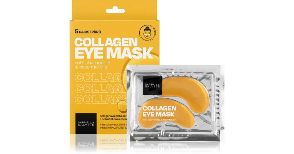 Rendeld meg most Gabriella SalveteEye Mask Collagen Gold szemmaszk a duzzanat és sötét karikák ellen kollagénnel