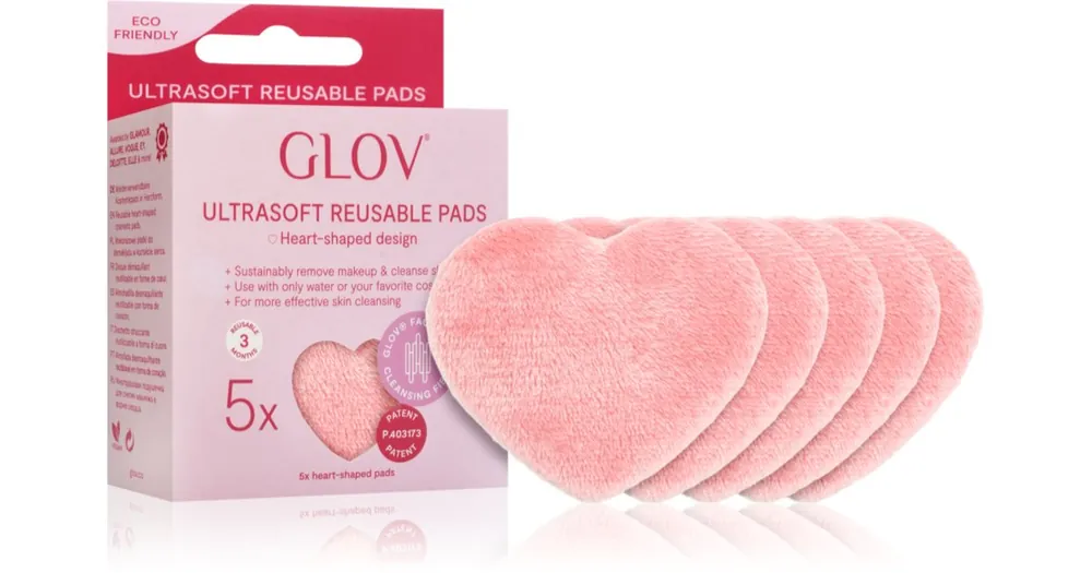 GLOVHeart-Shaped Ultrasoft mosható sminklemosó korong Legjobb ár