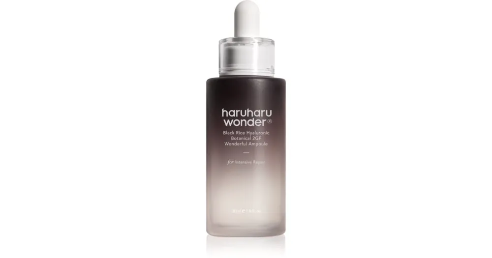 Biztonságos fizetés Haruharu WonderBlack Rice Hyaluronic Botanical 2GF Wonderful Ampoule Ránctalanító és hidratáló szérum nyugtató hatással