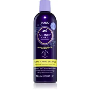 HASKBlonde Care Purple Shampoo lila sampon semlegesíti a sárgás tónusokat Újdonság