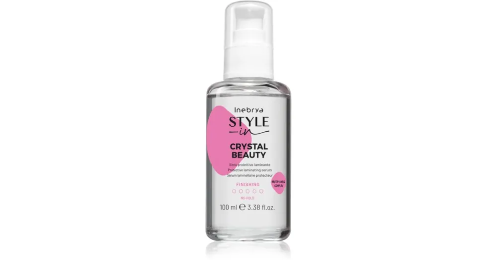 InebryaStyle-In Crystal Beauty bőrvédő folyadék a fénylő és selymes hajért Szezonális akció