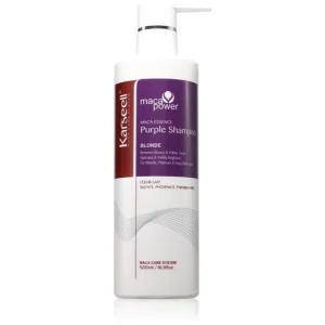 KarseellPurple Shampoo lila sampon semlegesíti a sárgás tónusokat Azonnal elérhető