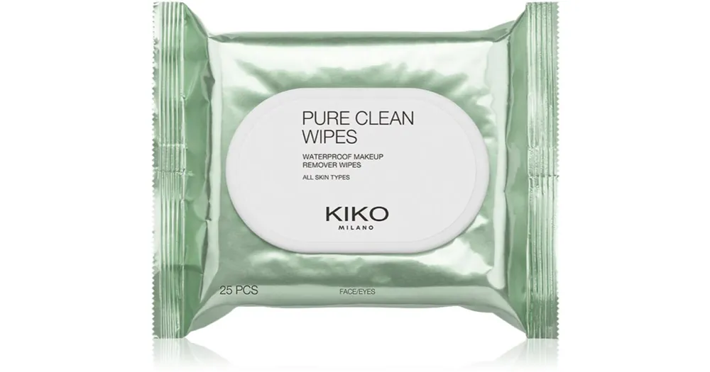 Különleges ajánlat KIKO MilanoPure Clean Wipes festéklemosó kendők vízálló és nem vízálló make-uphoz