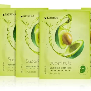 Újdonság KORIKASuperFruits arcmaszk szett kedvezményes áron tápláló hatással Avocado