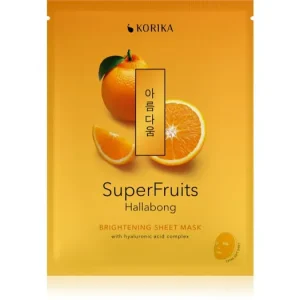 KORIKASuperFruits Hallabong - Brightening Sheet Mask fehérítő gézmaszk Ne maradj le