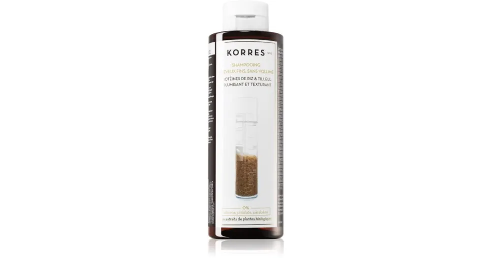 Utolsó esély KorresRice Proteins & Linden sampon a finom hajért