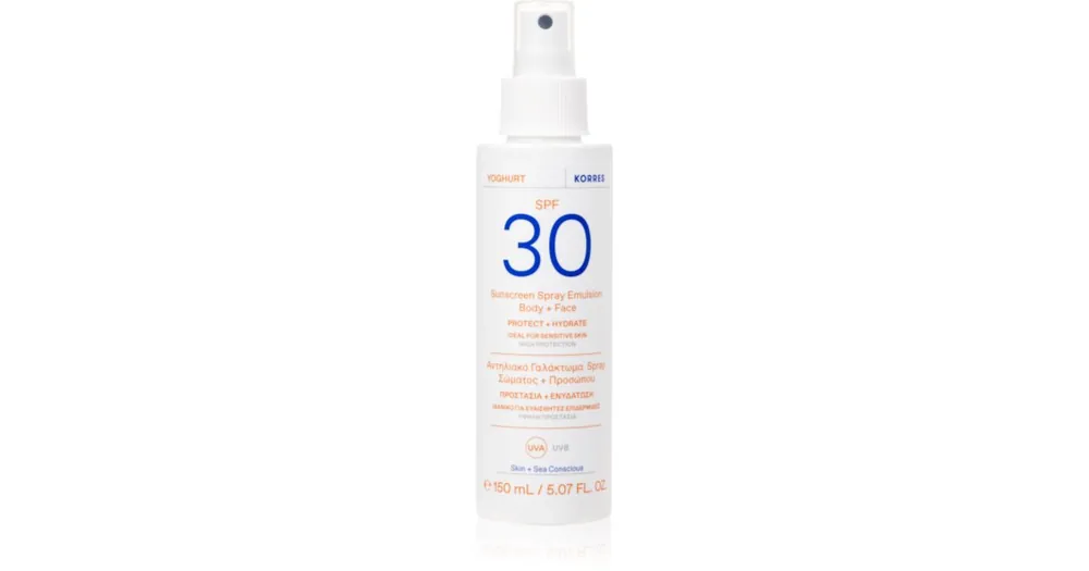 Azonnali szállítás KorresYoghurt Sunscreen napozótej spray -ben