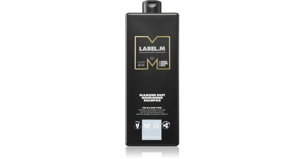 Szezonális akció label.mDiamond Dust Nourishing Shampoo tápláló sampon minden hajtípusra