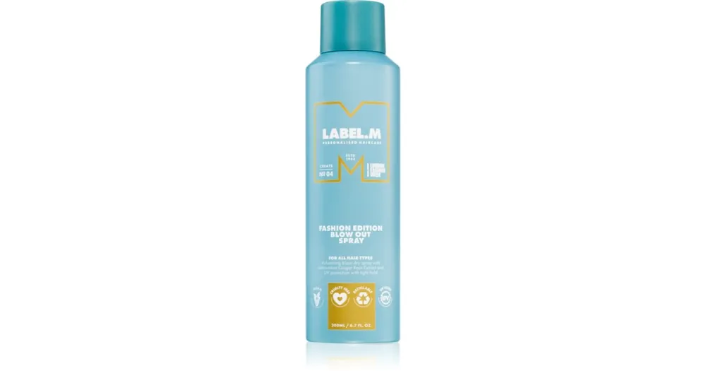 Korlátozott ajánlat label.mFashion Edition hajszárító spray a haj természetes dússágáért és rugalmasságáért