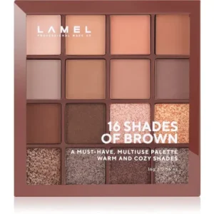 LAMEL16 Shades Of Brown szemhéjfesték paletta Vásárlói kedvenc