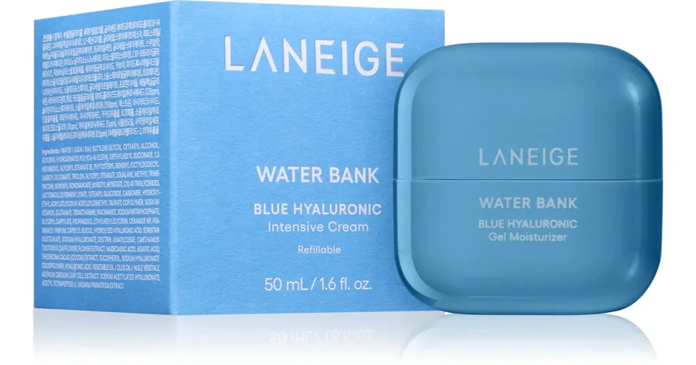 LANEIGEWater Bank Blue Hyaluronic Intensive Cream Refillable intenzív krém hialuronsavval Végkiárusítás