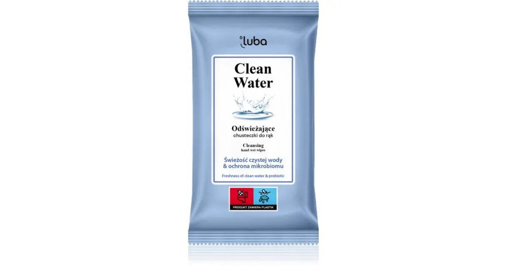 LubaClean Water Wet Wipes Refreshing nedves tisztító törlőkendők Legkelendőbb