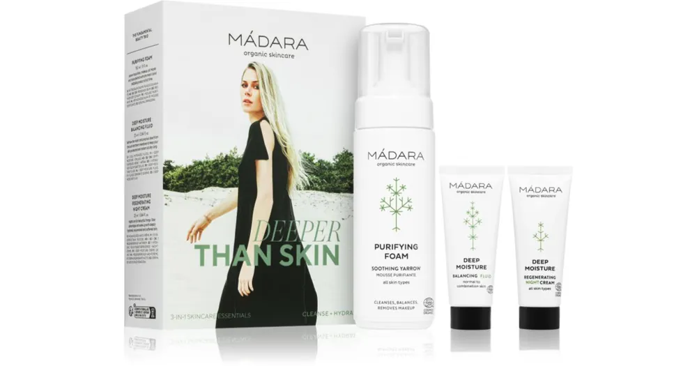 MÁDARADeeper Than Skin Skincare Essential Set arcápoló szett Szezonális akció