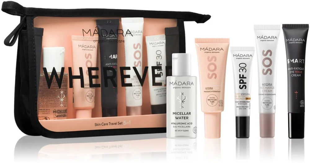 MÁDARAWHEREVER Travel Set 5-In-1 utazási készlet a tökéletes bőrért Utolsó esély