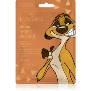 Mad BeautyLion King Timon arcmaszk az intenzív hidratálásért Ajánlat