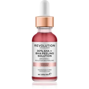 Revolution SkincareAHA + BHA 30% Peeling Solution Intenzív kémiai peeling az élénk bőrért Árcsökkenés