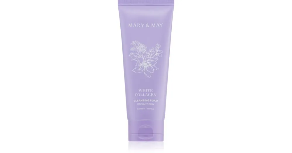 Mary&MayWhite Collagen Cleansing Foam krémes tisztító hab niacinamiddal Korlátozott ajánlat