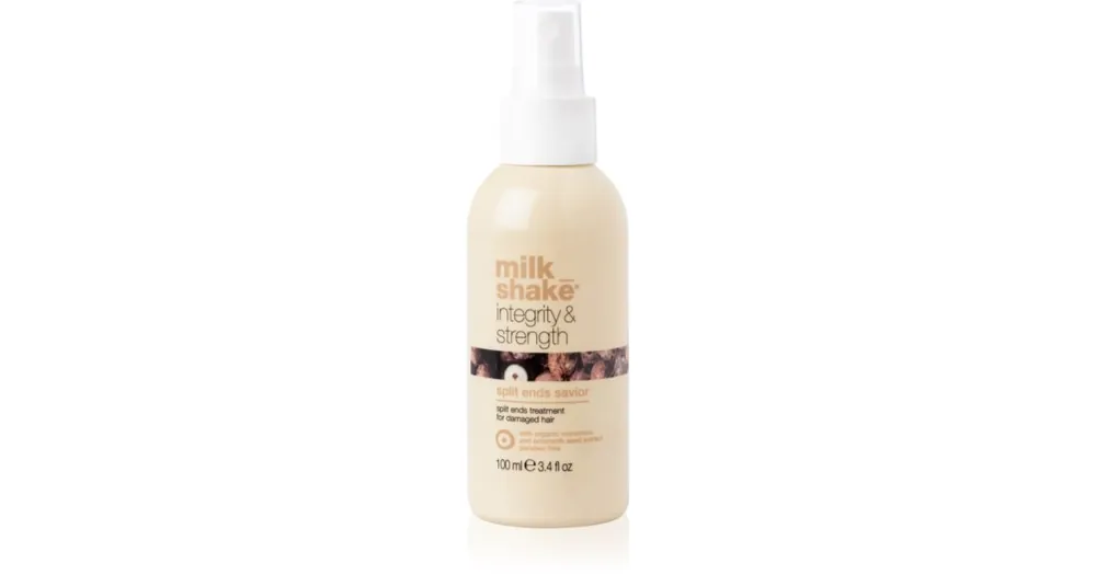 Korlátozott ajánlat milk_shake®Integrity & Strength Split Ends Saviour leöblítést nem igénylő ápolás a töredezett hajvégekre