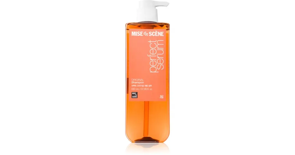 Utolsó esély mise en scenePerfect Serum Original Shampoo megújító sampon a fénylő és selymes hajért