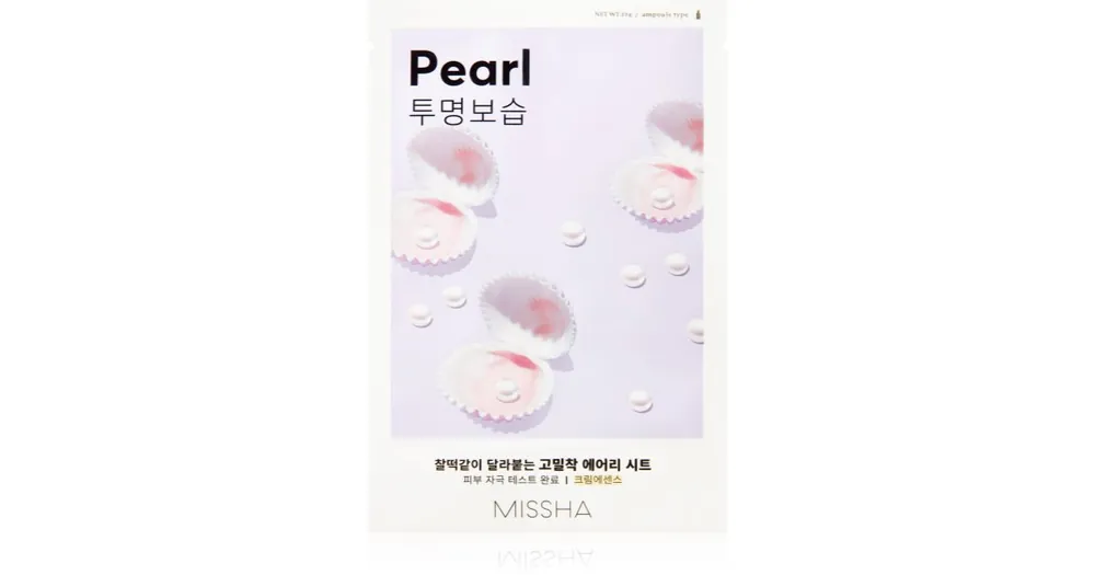 Biztonságos fizetés MisshaAiry Fit Pearl hidratáló és élénkítő arcmaszk