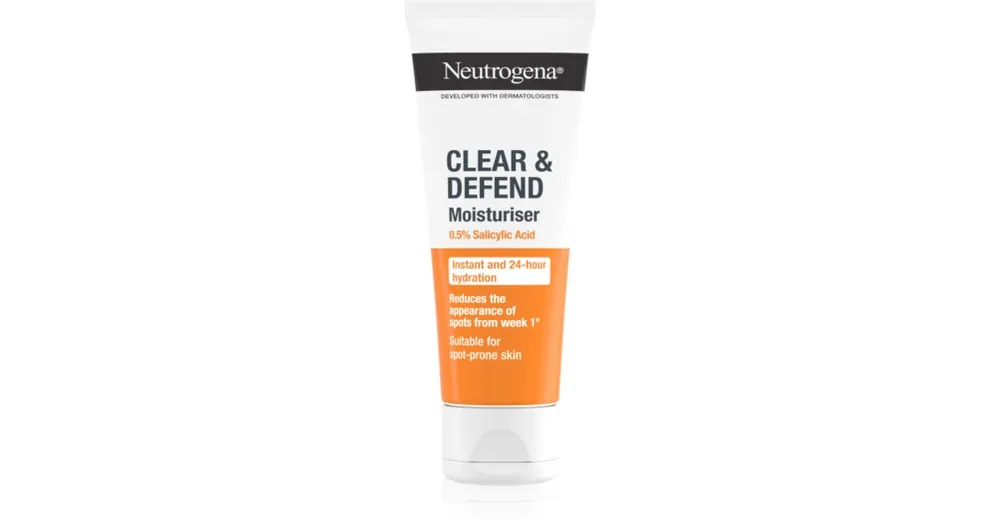 NeutrogenaClear & Defend 0.5% Salicylic Acid hidratáló krém nem tartalmaz olajat Legnépszerűbb