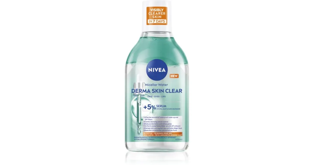 NIVEADerma Skin Clear tisztító micellás víz a bőr tökéletlenségei ellen Árcsökkenés