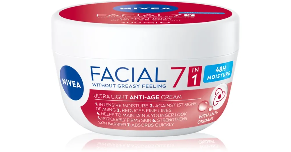 NIVEAFacial Anti-Age arckrém a bőröregedés első jeleinek eltüntetésére 7 in 1 Árcsökkenés