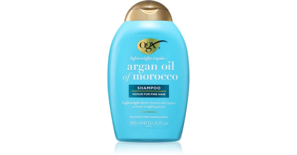 OGXArgan Oil Of Morocco Lightweight Shampoo sampon a hidratálásért és a fényért Prémium