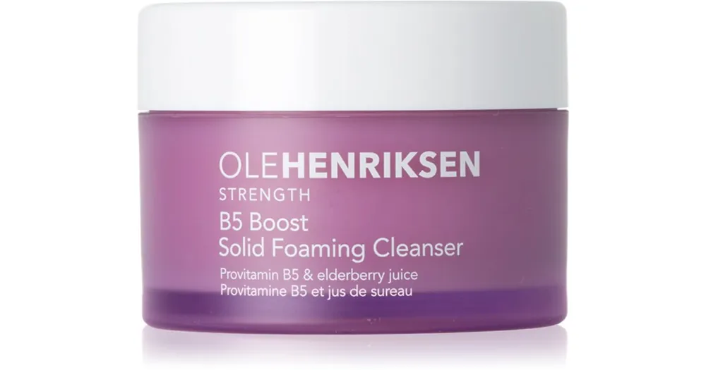 Kiárusítás OLEHENRIKSENStrength B5 Boost Hydrating Solid Foaming Gentle Cleanser tápláló tisztító balzsam