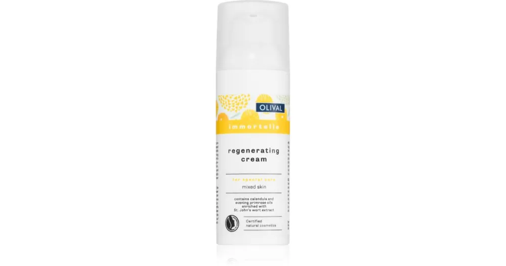 Azonnali szállítás OlivalImmortelle Regenerating Cream regeneráló krém kombinált és zsíros bőrre