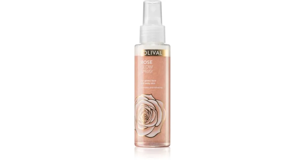 OlivalRose Glow Élénkítő spray arcra és testre csillámporral Exkluzív ajánlat