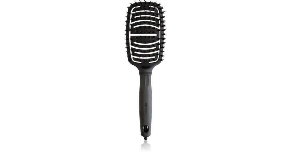 Azonnali szállítás Olivia GardenCare Flex Board & Nylon Black lapos kefe hajra
