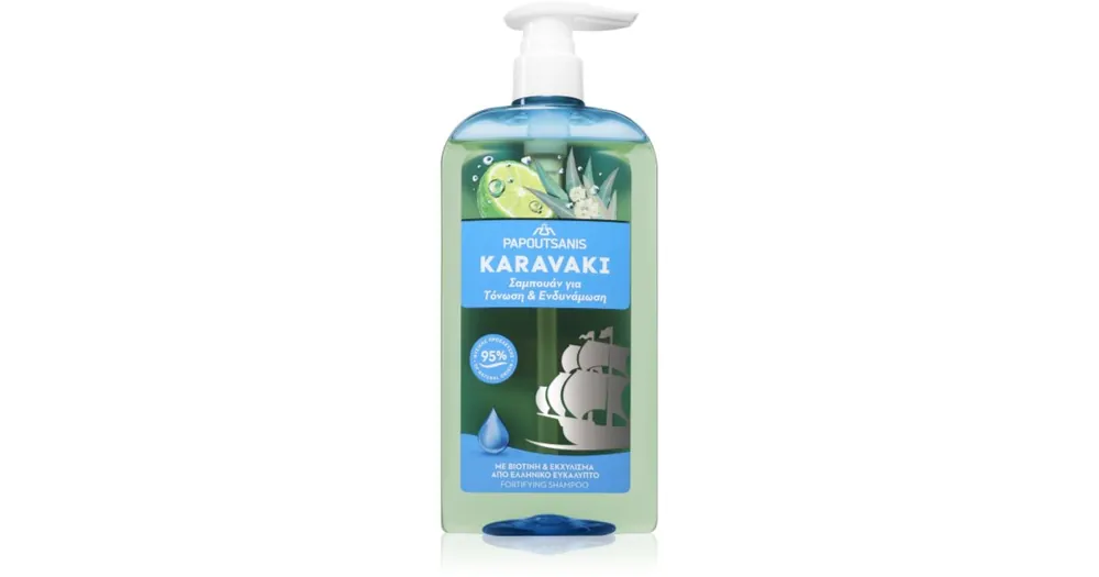 PAPOUTSANISKaravaki Tonic & Strength sampon hajra Azonnali szállítás