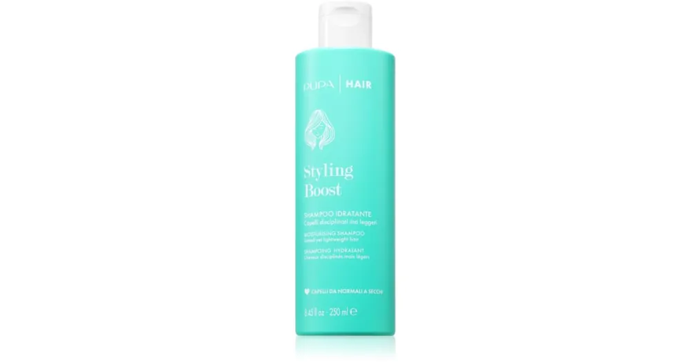 PUPA MilanoStyling Boost Shampoo Idratante könnyű hidratáló sampon töredezés ellen Újdonság
