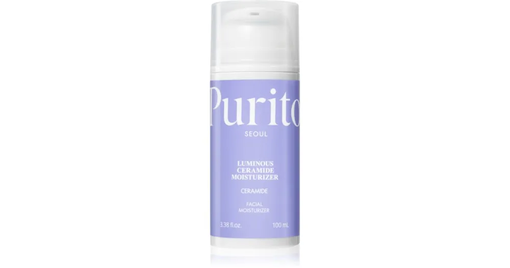 PuritoLuminous Ceramide Moisturizer nyugtató arckrém száraz és érzékeny bőrre Exkluzív ajánlat