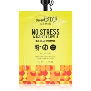 Ajánlat puroBIO CosmeticsNo Stress revitalizáló maszk hajra