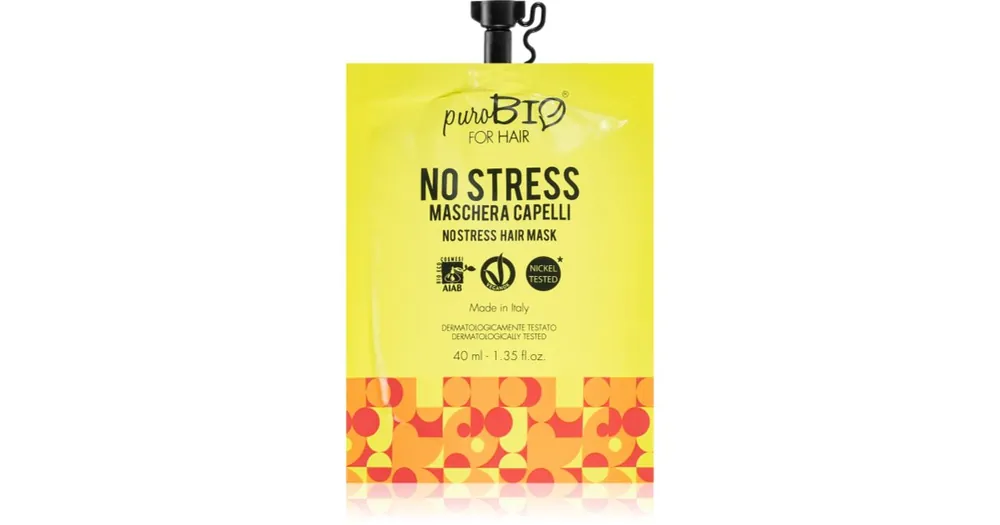 Ajánlat puroBIO CosmeticsNo Stress revitalizáló maszk hajra