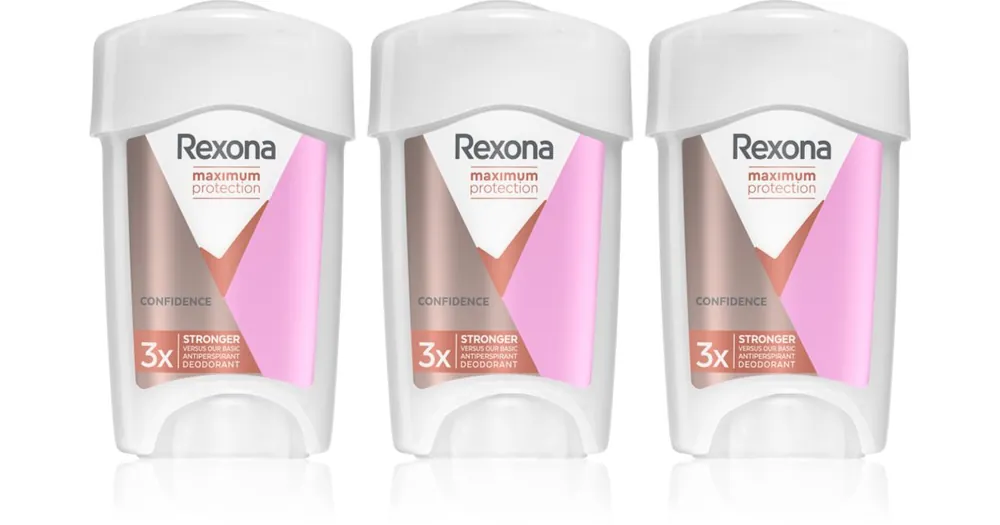 RexonaMaximum Protection Confidence krémes izzadásgátló az erőteljes izzadás ellen Legnépszerűbb