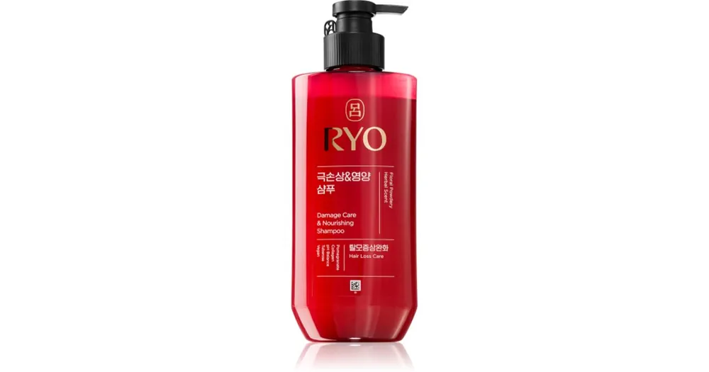 Akciós ár RYODamage Care & Nourishing Shampoo intenzíven regeneráló sampon a károsult hajra